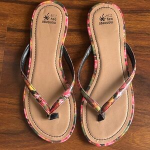 Montego Bay Club Multicolor Floral Sandals